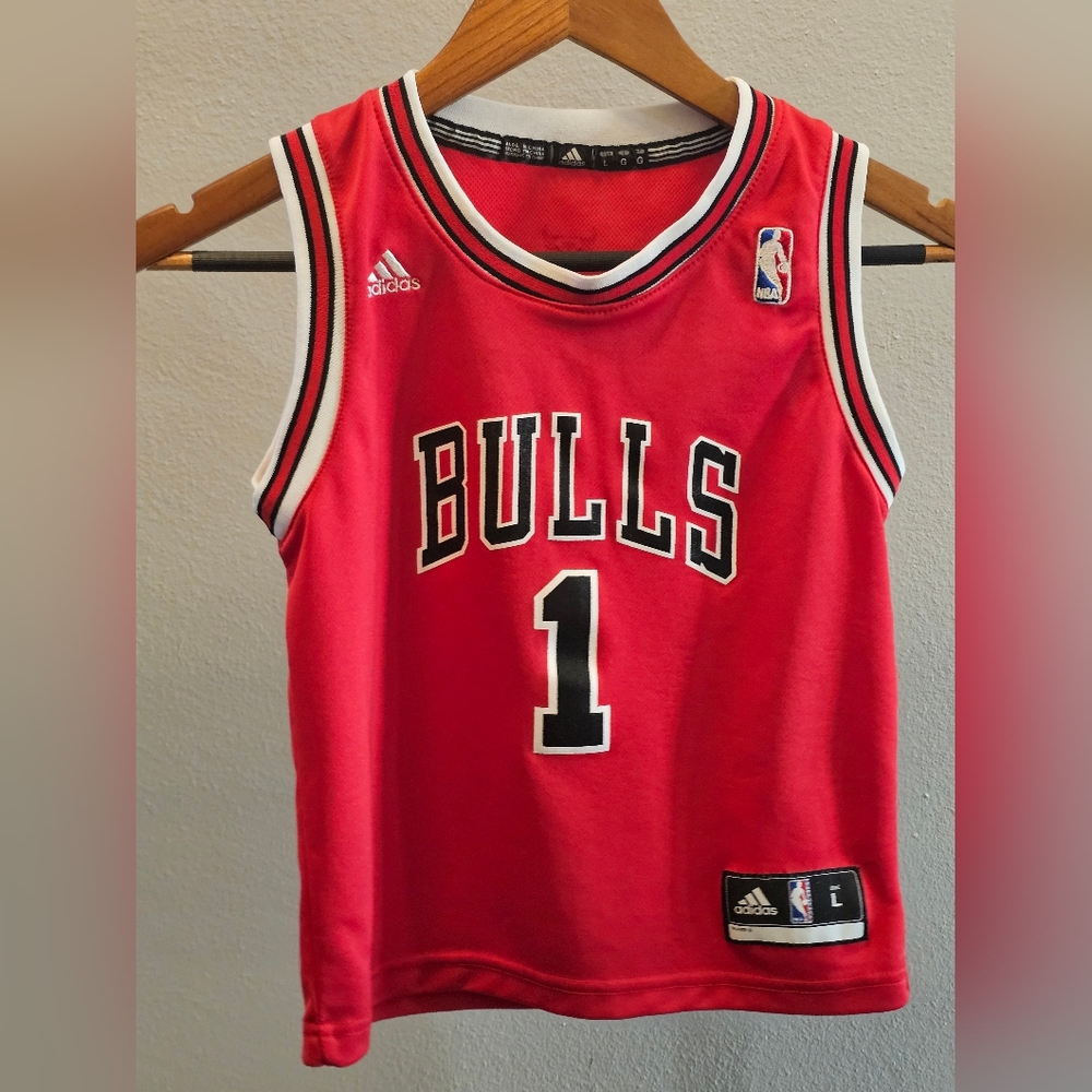 Adidas Bulls Red Basketball Jersey